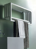 TUBES - MONTECARLO SQUARE ELECTRIC TOWEL WARMER- GLOSSY GREY BROWN POLISHED - ITALY MADE
