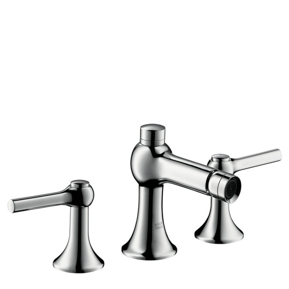 AXOR TERRANO- BIDET MIXER 3 HOLE 2 LEVER HANDLE WITH POP- UP WASTE1¼ , CHROME