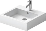 DURAVIT-VERO WASHBASIN GROUND WITH TAP PLATFORM, 500MM WHITE