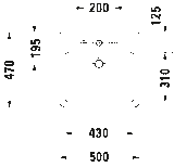 DURAVIT-VERO WASHBASIN GROUND WITH TAP PLATFORM, 500MM WHITE