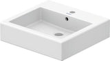 DURAVIT-VERO WASHBASIN GROUND WITH TAP PLATFORM, 500MM WHITE
