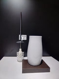 GESSA- HAIKU-TOILET BRUSH HOLDER CHROME WITH WOOD VENEER