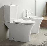 WATERSTONE-WASHDOWN TWO-PIECES TOILET SIZE:650X340X770MM S-TRAP:250MM FLOW RATE:3/4.5L RIMLESS