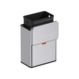 WATERSTONE- WASTE BIN WALL MOUNTED 5LTR #410 STAINLESS STEEL