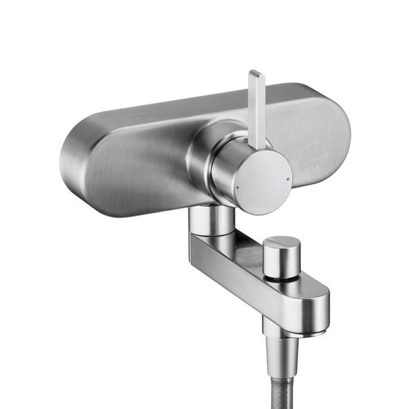 AXOR STEEL - BATH/SHOWER MIXER EXPOSED WALL MOUNTING LEVER HANDLE.STEEL