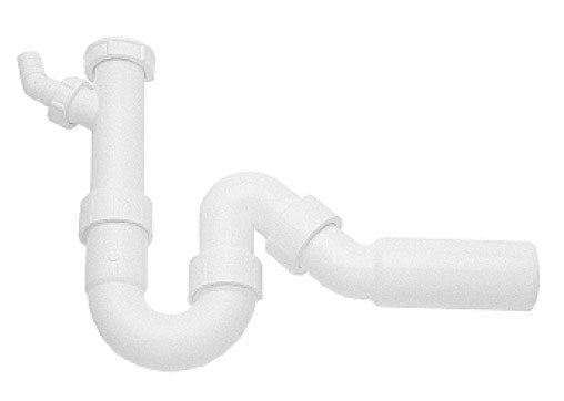 ODOR TRAP WITH ADJUSTABLE WASTE 1-1/2 PLASTIC WHITE
