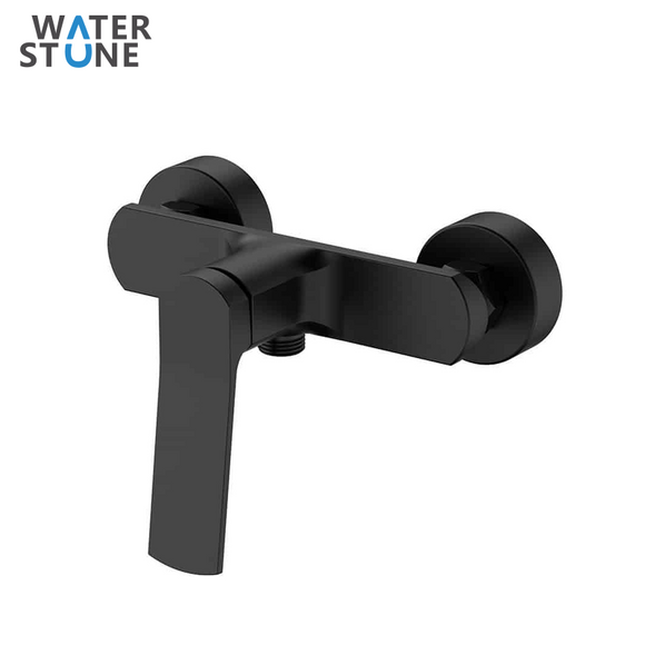WATERSTONE- THSERIES-  SHOWER MIXER BRASS BODY WITH ZIN HANDLE CENTER DISTANCE OF WATER INLET:150M MATTE BLACK FINISH