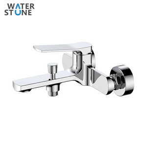 WATERSTONE-THSERIES BATH SHOWER MIXER BRASS BODY WITH ZIN HANDLE CHROME FINISH