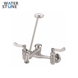 WATERSTONE-SERVICE SINK MIXER WALL MOUNTED BRASS MATERIAL ROUGH CHROME FINISH 1/2 NPS MALE INLET