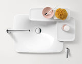 AXOR BOUROULLEC BUILT-IN WASHBASIN 866 X 530 MM WITH 2 SHELVES