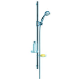 UNICA D MULTI FUNCTION HAND SHOWER WITH HOSE AND SLIDE BAR WITH DUAL SOAP DISHES
