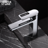 WATERSTONE- MHSERIES SINGLE LEVER BASIN MIXER EASY TO CLEAN  COUNTER TOP CHROME