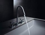 AXOR CITTERIO M 3-HOLE BASIN MIXER 160 WITH STAR HANDLES, ESCUTCHEONS AND POP-UP WASTE SET