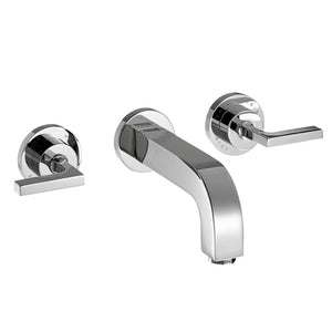 AXOR CITTERIO - 3-HOLE BASIN MIXER FOR CONCEALED INSTALLATION WALL-MOUNTED WITH SPOUT 222 MM,