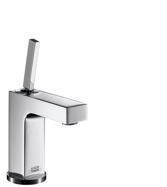 AXOR CITTERIO - SINGLE LEVER BASIN MIXER 110 WITH PIN HANDLE AND POP-UP WASTE SET