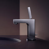 AXOR CITTERIO - SINGLE LEVER BASIN MIXER 110 WITH PIN HANDLE AND POP-UP WASTE SET