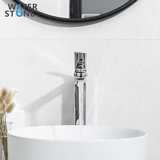 WATERSTONE-THSERIES HIGH RISE BASIN MIXER 160MM BRASS BODDY WITH ZIN HANDLE CHROME FINISH