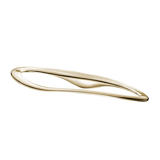 JUSTIME-TOWEL BAR CURVED SHAPE AND SMOOTH SURFACE POLISHED CHAMPAGNE COLD