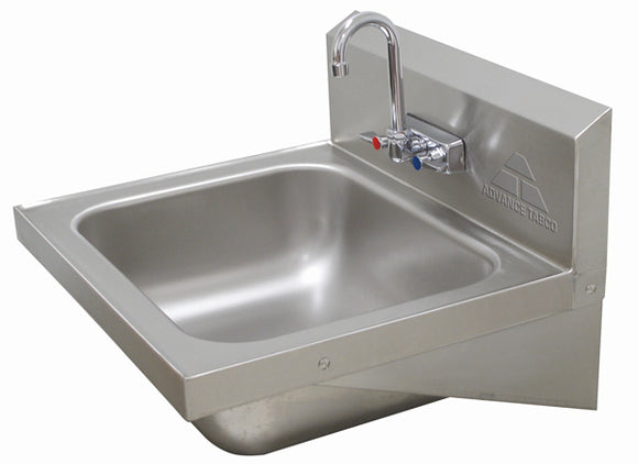 ADVANCE TABCO WALL MOUNTED HAND SINK STAINLESS STEEL