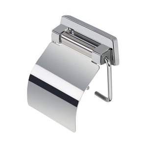 GEESA- STANDARD HOTEL COLLECTION TOILET ROLL HOLDER WITH COVER  CHROME FINISH