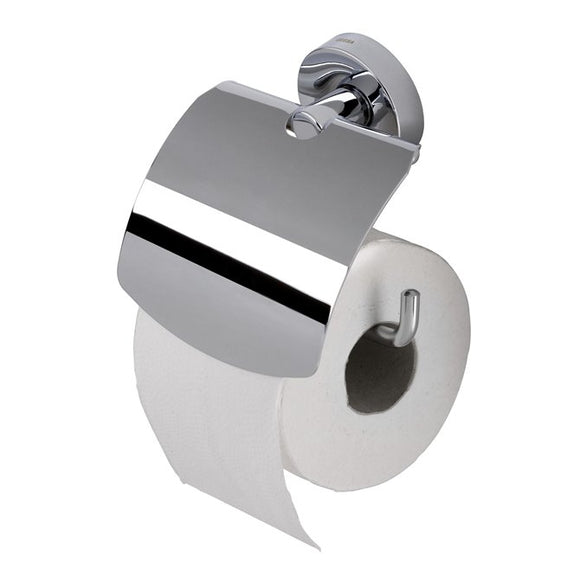 GEESA-LUNA-TOILET PAPER HOLDER WITH COVER CHROME