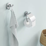 GEESA-LUNA-TOILET PAPER HOLDER WITH COVER CHROME