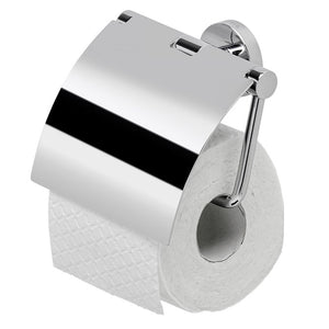 GEESA-NEMOX- TOILET ROLL HOLDER WITH COVER CHROME