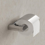 GEESA- WYNK- TOILET ROLL HOLDER WITH COVER RIGHT VERSION - CHROME