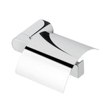 GEESA- WYNK- TOILET ROLL HOLDER WITH COVER RIGHT VERSION - CHROME