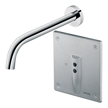 DOCOL- WALL-MOUNTED BUILT-IN BATHROOM FAUCET ELECTRIC BRUSHED STAINLESS STEEL