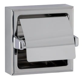 SURFACE-MOUNTED TOILET TISSUE DISPENSER WITH HOOD