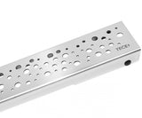 DRAINLINE DESIGN GRATE DROPS POLISHED OR BRUSHED STAINLESS STEEL FOR SHOWER CHANNEL, STRAIGHT L 90CM