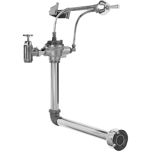 COMMERCIAL  FLUSH VALVE WITH OSCILLATING HANDLE ACTIVATION