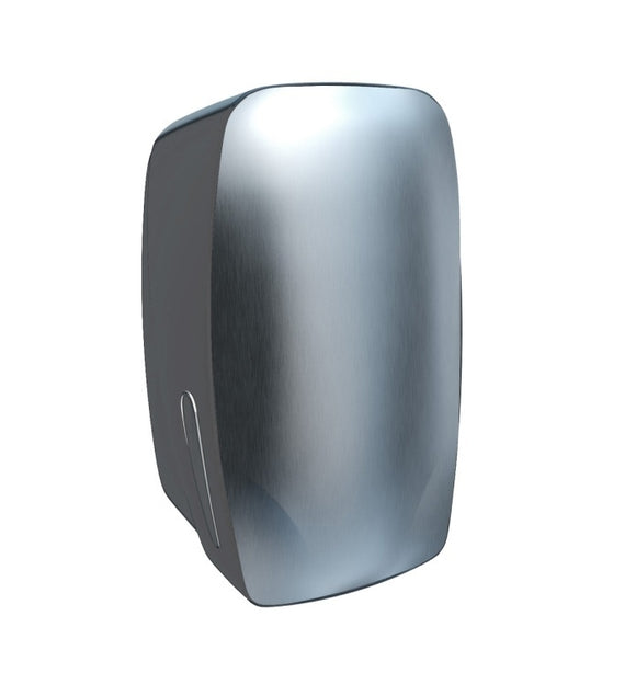 MERIDA-MERCURY- MULTI FLAT W.M. TOILET TISSUE DISP. THERMOPLASTIC GREY AND S. STEEL - MADE OF PLASTIC AND STAINLESS STEEL
