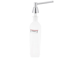 MERIDA- LAVATORY MOUNTED LIQUID SOAP DISPENSER 1000 ML, BRASS PUMP WITH CHROME FINISH - CONICAL, BRUSHED