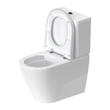 DURAVIT D-NEO TOILET CLOSE-COUPLED RIMLESS (WITHOUT CISTERN AND SEAT COVER), WASHDOWN MODEL, FIXINGS INCLUDED