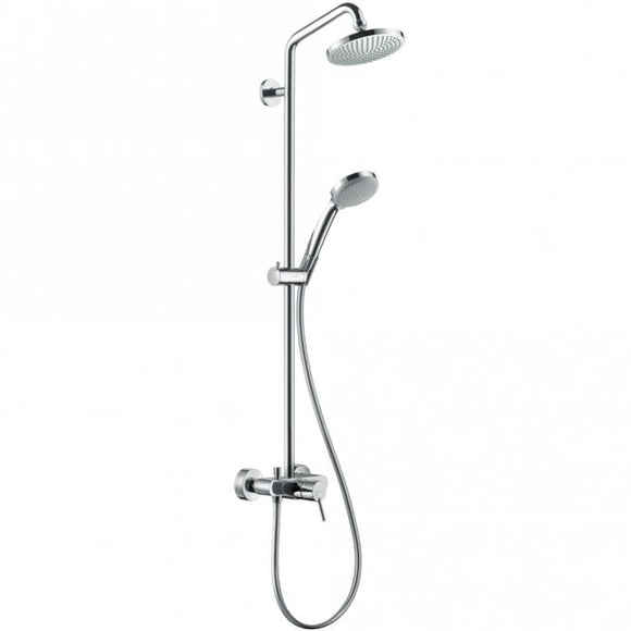 HANSGROHE CROMA SHOWERPIPE 160 1JET WITH SINGLE LEVER MIXER  CHROME