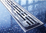 DRAINLINE DESIGN GRATE BASIC POLISHED OR BRUSHED STAINLESS STEEL FOR SHOWER CHANNEL 800MM