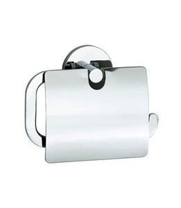 SMEDBO LOFT COLLECTION TOILET ROLL HOLDER WITH LID - POLISHED CHROME