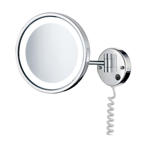 SMEDBO- SHAVING AND MAKE-UP MIRROR WITH LED-TECHNOLOGY IN POLISHED CHROME